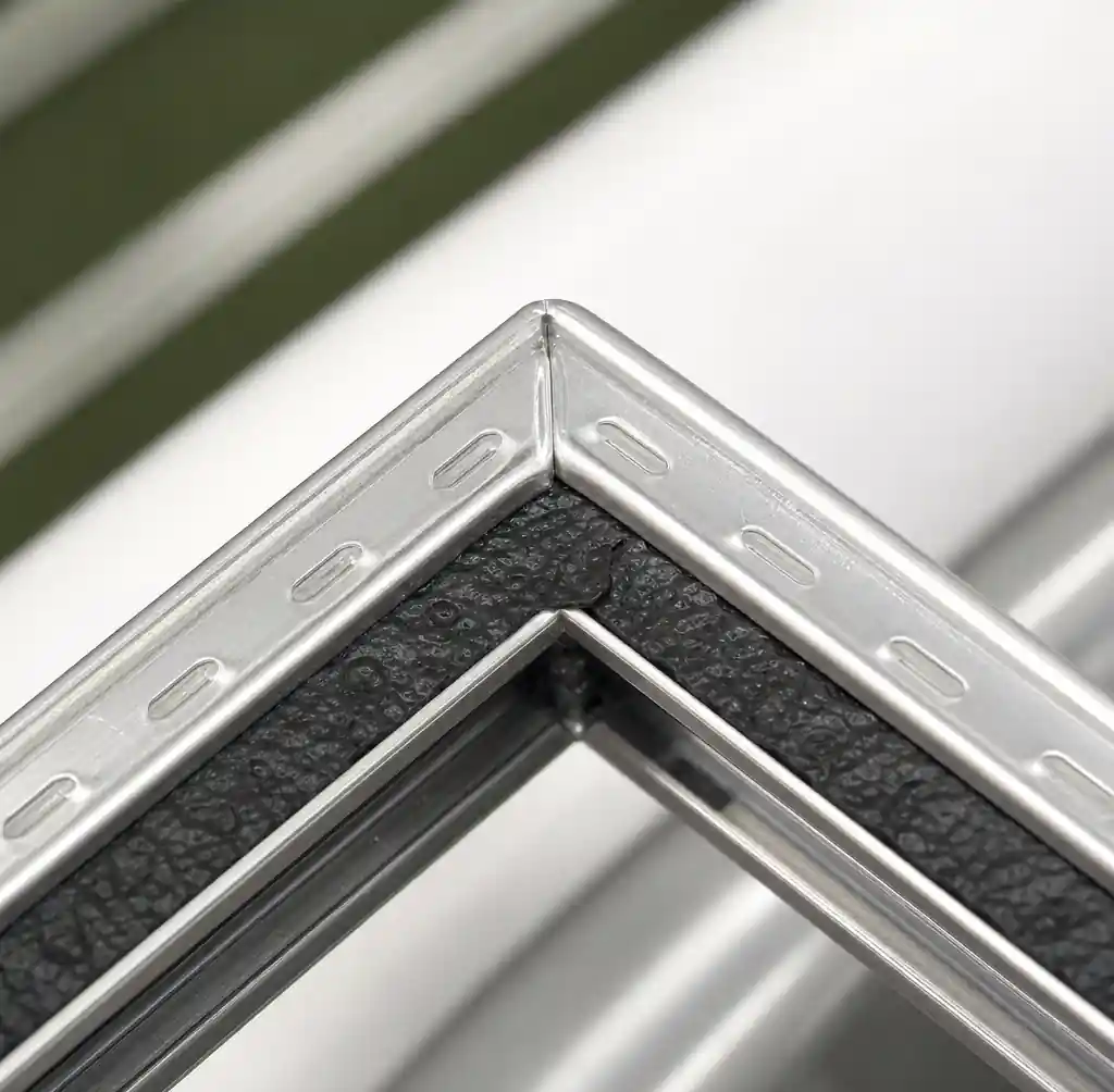 IGU spacer corner joint fabrication detail
