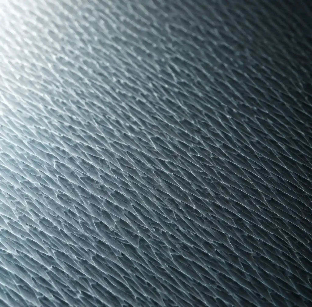 Acid etching process creating micro-texture on glass surface